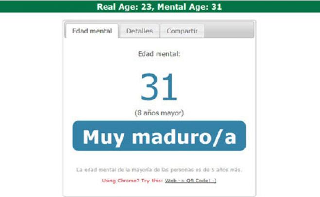 Test de la edad mental es furor en Twitter