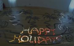 Imperdible mensaje navideño con 2.000 iPhones