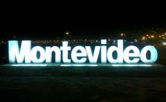 Nuevo letrero de Montevideo