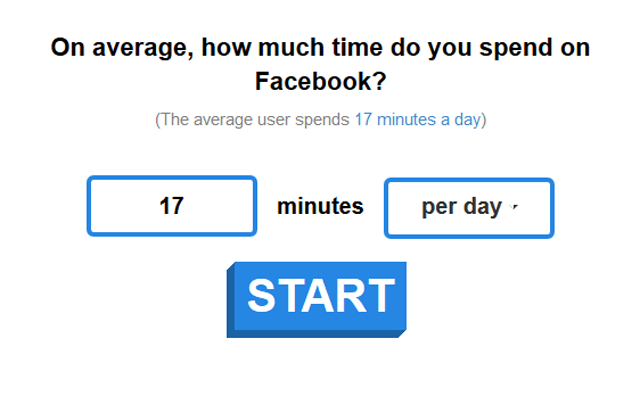 Contador demuestra cuánto tiempo insume Facebook