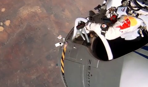 Inéditas imágenes del salto de Felix Baumgartner Inéditas imágenes del salto de Felix Baumgartner