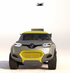 Idean un auto con drone para esquivar embotellamientos