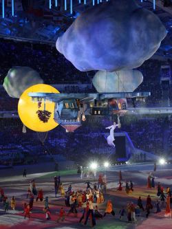 Uruguayos se destacaron en la ceremonia de clausura de los Juegos Olímpicos de Invierno de Sochi 2014. EFE