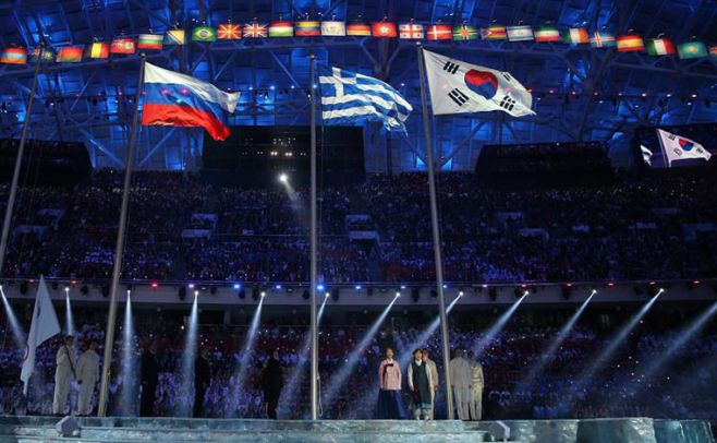 Uruguayos se destacaron en la ceremonia de clausura de los Juegos Olímpicos de Invierno de Sochi 2014. EFE