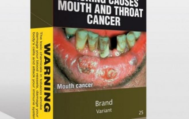 El Gobierno britnico planea implantar cajas de cigarrillos sin marcas. 