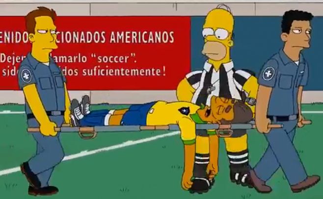 Una nueva parodia de Los Simpson al Mundial de Brasil Una nueva parodia de Los Simpson al Mundial de Brasil