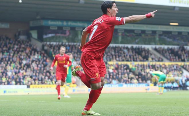 Suárez acerca a Liverpool al título y alcanza los 30 goles
