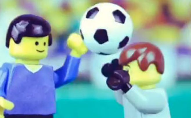 Diego Maradona versi�n LEGO. 