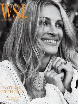 Julia Roberts en la tapa de la revista WSJ Magazine. 