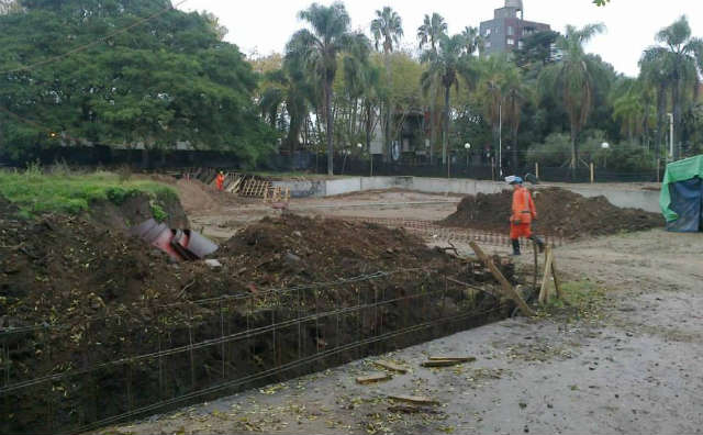 Frente al Planetario Municipal, se está construyendo el Parque de la Amistad