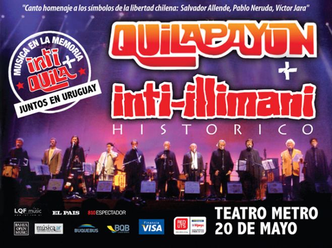 Quillapayun e Inti Illimani homenajean a Allende, Neruda y Jara. 