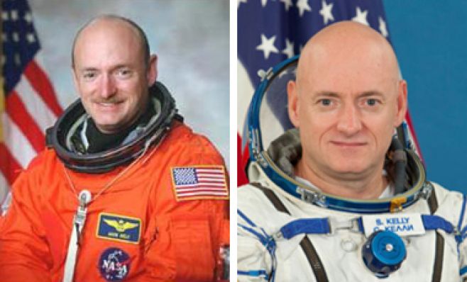 Astronautas gemelos se aprontan para experimento de la Nasa Astronautas gemelos se aprontan para experimento de la Nasa