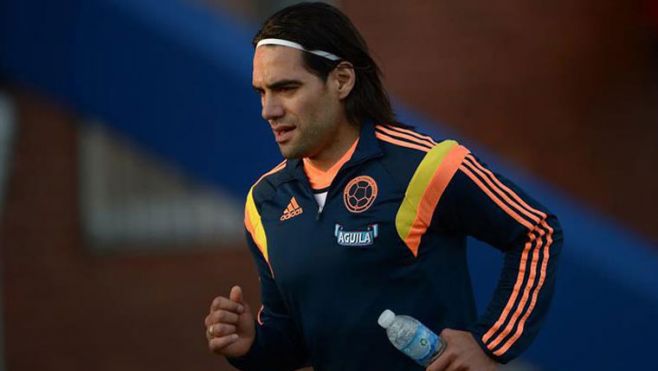 Falcao, la estrella colombiana por excelencia, no ir� a Brasil.. EFE.