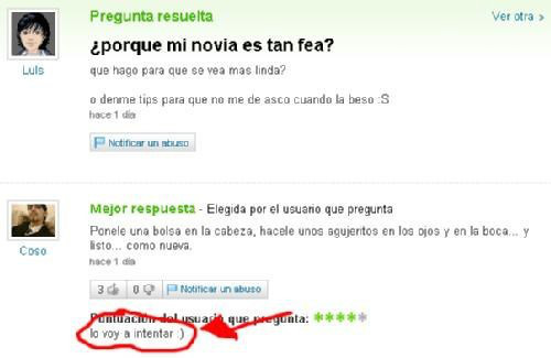 Las 10 preguntas más insólitas de Yahoo! Respuestas