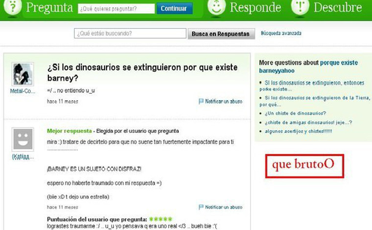 Las 10 preguntas más insólitas de Yahoo! Respuestas