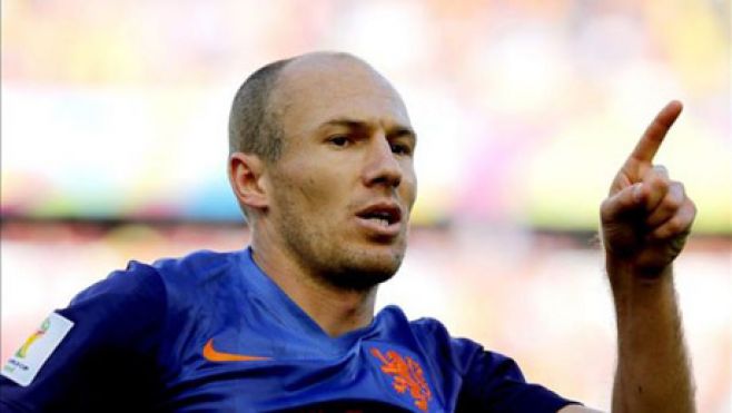 Robben marc� el 50� gol del Mundial.. EFE Robben marc� el 50� gol del Mundial.. EFE