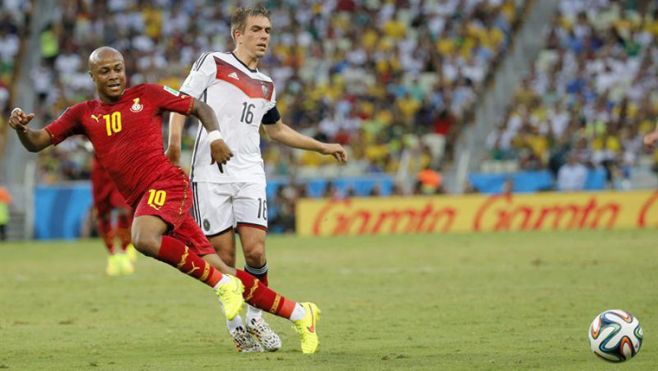 Alemania empat� con Ghana 2-2.. EFE Alemania empat� con Ghana 2-2.. EFE