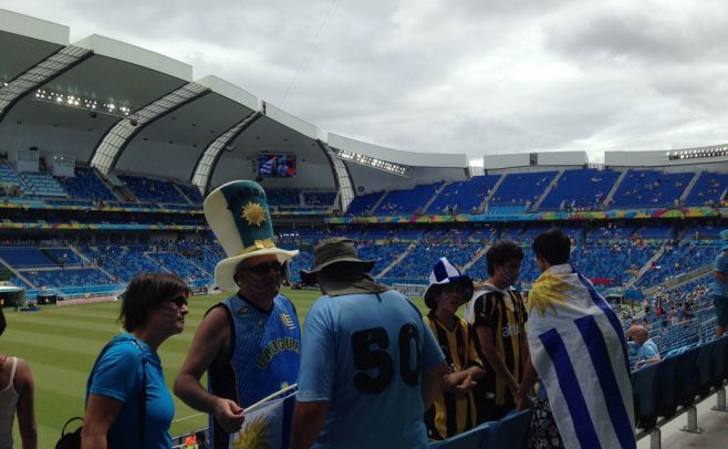 Estadio Arena Das Dunas, previo al partido de ayer