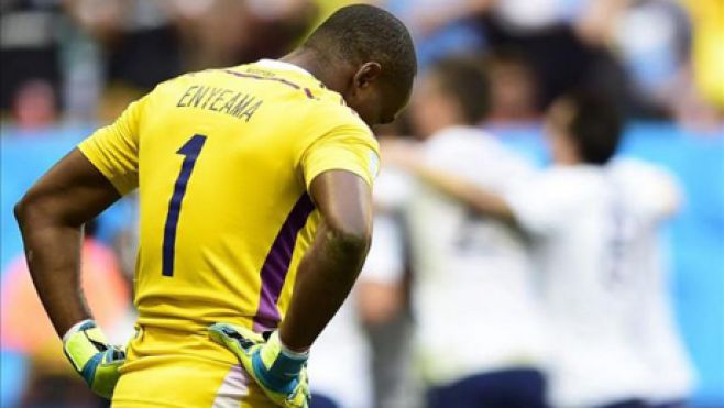 Enyeama, gran arquero nigeriano.. EFE Enyeama, gran arquero nigeriano.. EFE