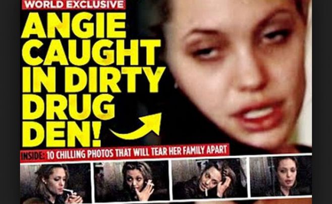 Publican imágenes de Angelina Jolie drogada Publican imágenes de Angelina Jolie drogada