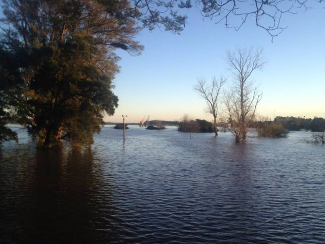 As� se encuentra el departamento de Salto por las inundaciones. Javier Castro Dutra