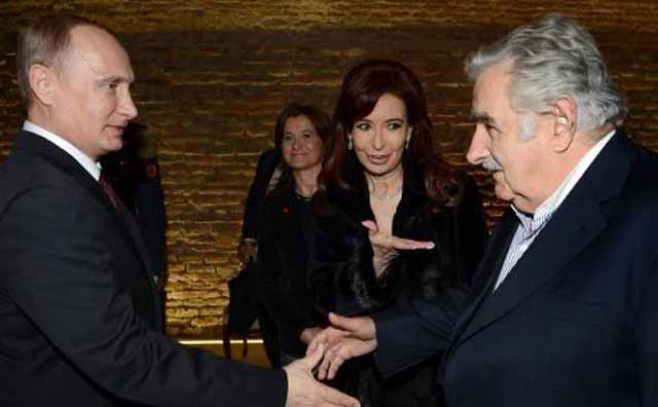 Mujica participó de cena en honor a Vladimir Putin en Argentina. Telam