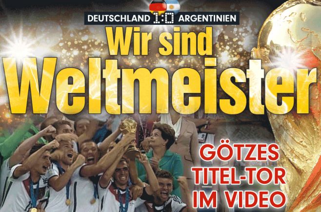 "Ahí estás, por fin", saluda la prensa alemana a la Copa