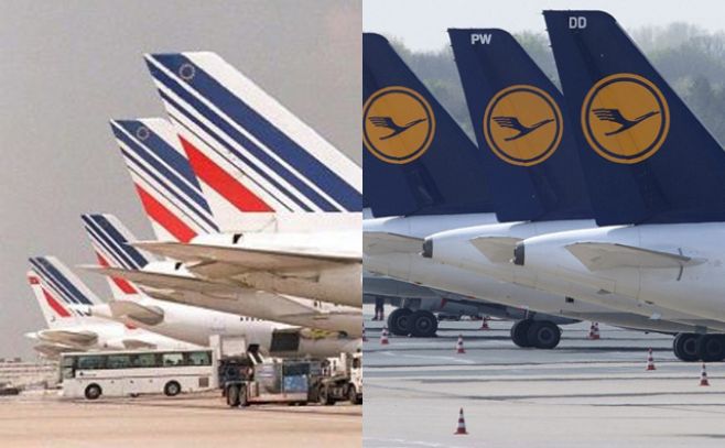Air France y Lufthansa modifican rutas para no sobrevolar Ucrania