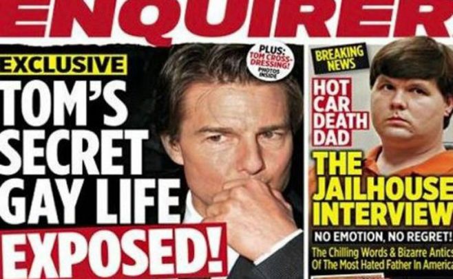 Diario estadounidense asegura que Tom Cruise es gay