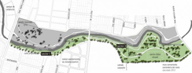 Construirán un parque sobre el arroyo Miguelete