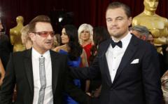 DiCaprio y Bono recaudan millones por el medio ambiente