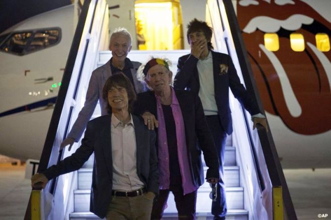 Los Stones a un paso de tocar en Uruguay. 