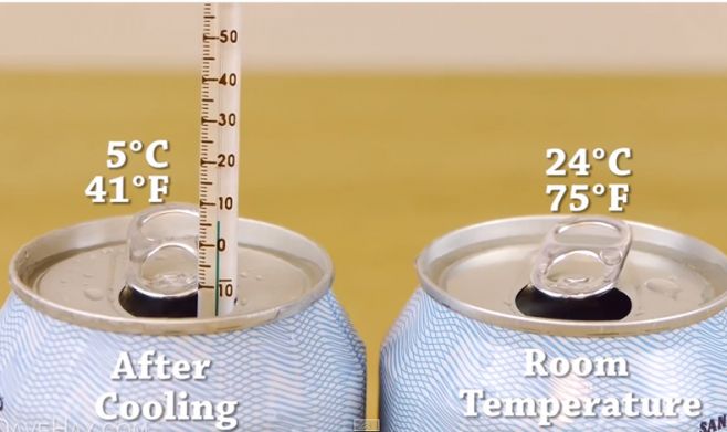 Sepa cómo enfriar una lata de cerveza en dos minutos