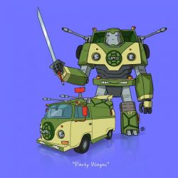 Volkswagen Kombi (Party Wagon), Tortugas Ninjas. Darren Rawlings