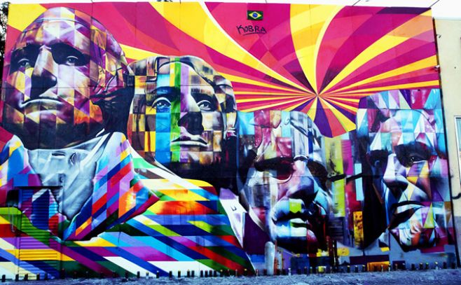 Kobra, el grafitero global que vibra en San Pablo. Eduardo Kobra