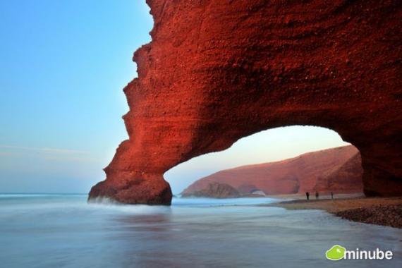 29) Playa de Legzira, Marruecos. (Foto de Zakaria Ait Wakrim)