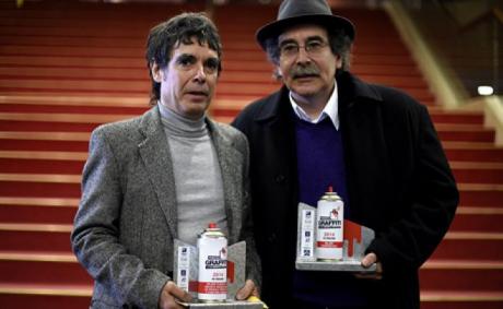 Fernando Cabrera (izq.) y Mauricio Ubal (der.) en el Auditorio Nacional del Sodre Dra. Adela Reta.. Adhocfotos / Nicols Celaya