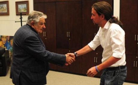 Pablo Iglesias: "Mujica nos dijo que la ética en política es fundamental". EFE