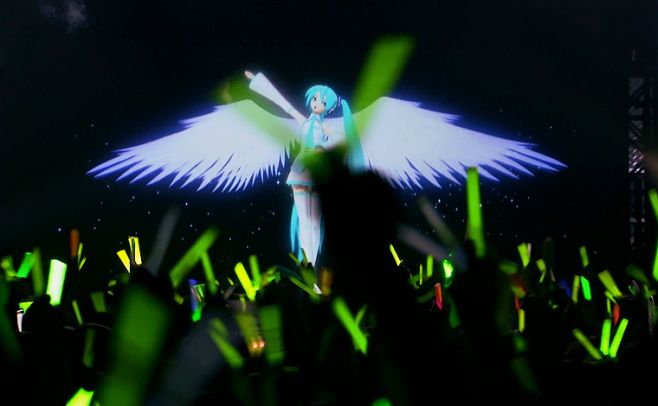Hatsune Miku, la cantante que tiene millones de fans. 