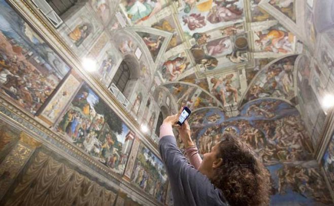 La Capilla Sixtina estrenó nueva iluminación y climatización. EFE/MUSEO VATICANO/CLAUDIO PERI