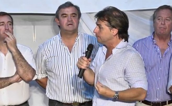 Lacalle Pou y Larrañaga visitaron Colonia en marco de gira nacional