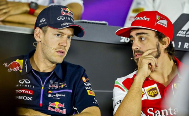 Fernando Alonso deja Ferrari y el alem�n Sebastian Vettel ocupar� su lugar. EFE