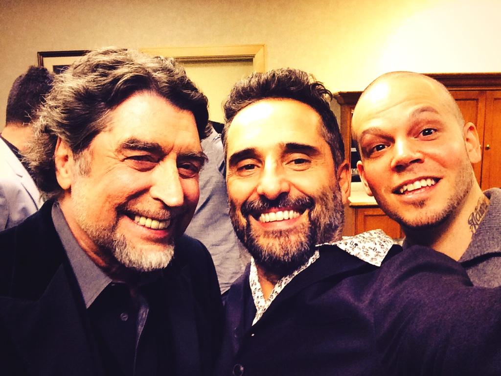 Con Joaqun Sabina y Residente, de Calle 13.