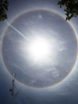 Aureola solar despierta curiosidad en el cielo uruguayo