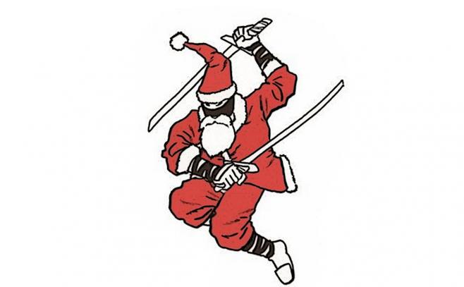 Un ninja navideño