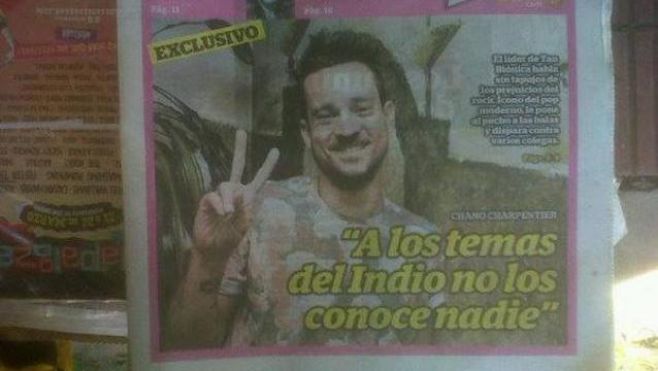 Polémica declaración del "Chano" sobre el Indio Solari Polémica declaración del "Chano" sobre el Indio Solari