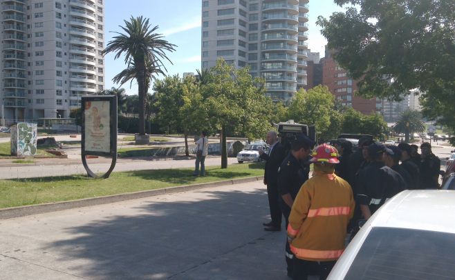 El paquete encontrado en el WTC contenía elementos explosivos. Foto Manuel Jarovisky