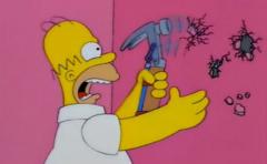 Construyen martillo eléctrico de Homero Simpson