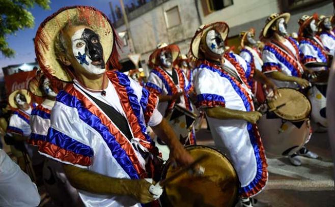 Los barrios Sur y Palermo vibraron a ritmo de candombe. ad/hoc Nicols Rodrguez