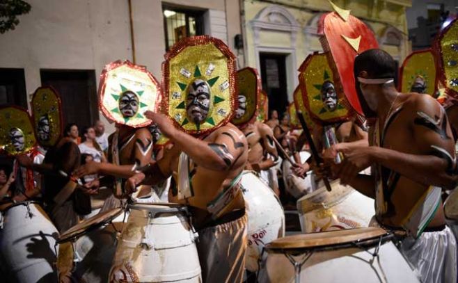 Los barrios Sur y Palermo vibraron a ritmo de candombe. ad/hoc Nicols Rodrguez